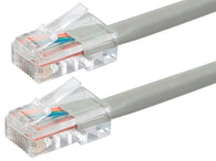 Cat6 3ft Gray Patch Cable, UTP, 24AWG, 550MHz, Pure Bare Copper, RJ45, Zeroboot Series Ethernet Cable