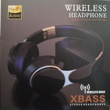 Wireless Headphone XBASS Bluetooth 5 with Hi Fi Wireless with TF Card Over the Ear Headphones, Black